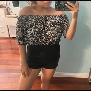 Floral off shoulder top